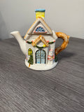 Christmas house teapot