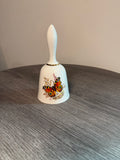 Vintage Bareuther Waldsassen Bavaria Butterfly Porcelain Bell - Germany