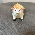 Vintage 1983 Howard Kaplan’s French Country Store Pig Basket Spoon Rest– Japan